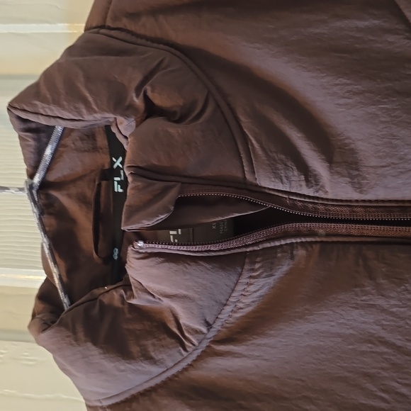 FLX BRAND MEN'S BROWN FRONT ZIPPERED QUILTED OUTDOOR JACKET COAT SIZE XL - Picture 3 of 16